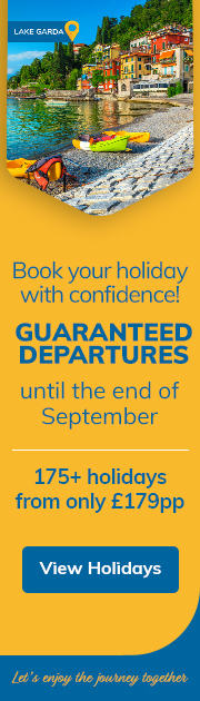 Book your holiday with confidence! Guaranteed Departures until the end of August